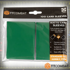 100 Standard Card Sleeves - Green