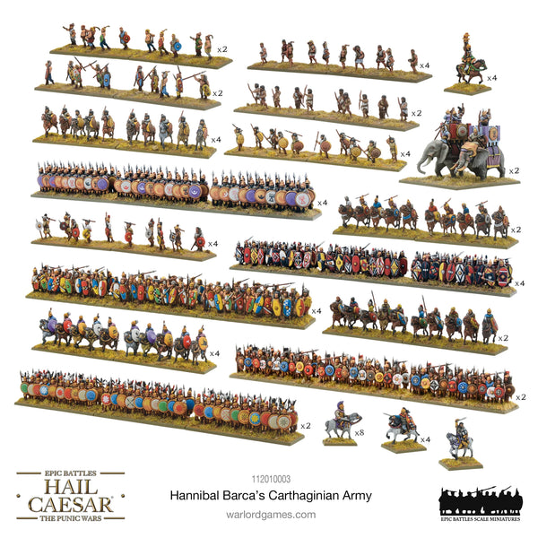 Hail Caesar Epic Battles (Punic Wars): Hannibal Barca's Cathaginian Army