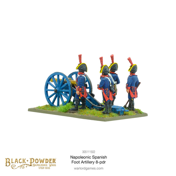 Napoleonic Spanish foot artillery 8-pdr