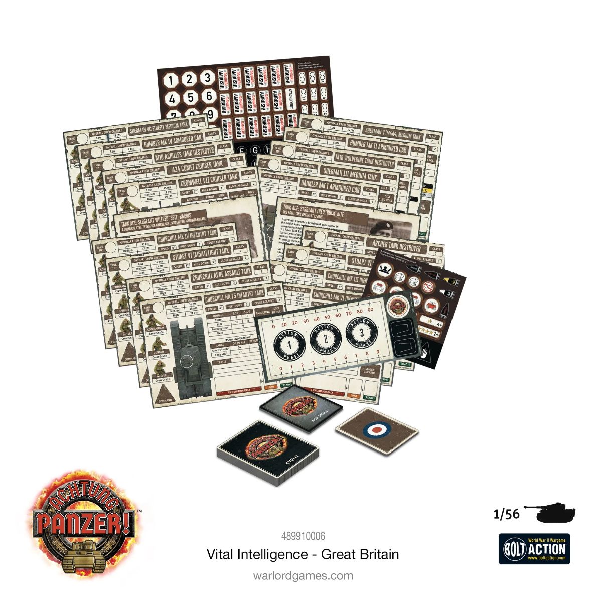 Achtung Panzer! Vital Intelligence: British Cards