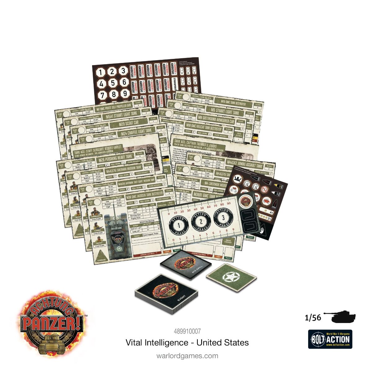 Achtung Panzer! Vital Intelligence: US Cards