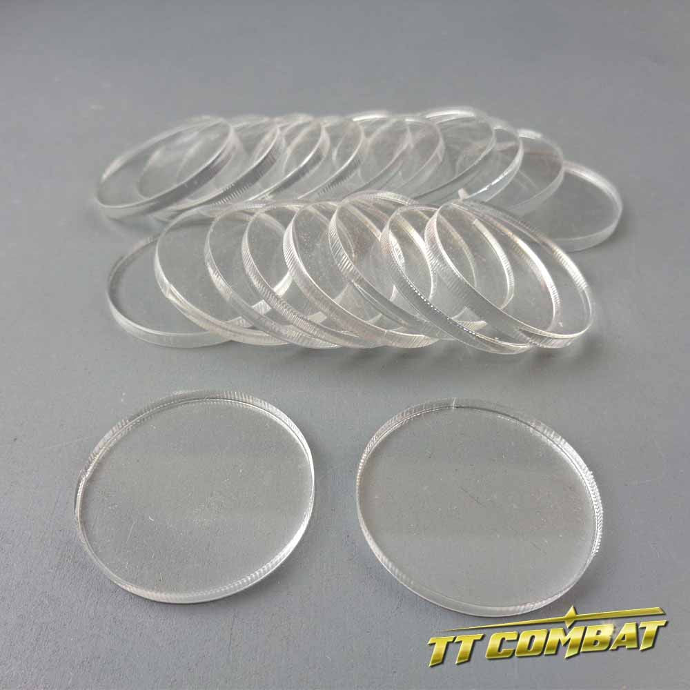 Round Clear Bases (30mm)