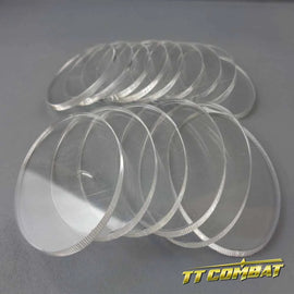 Oval Clear Cavalry Bases 15 (35 x 60mm)