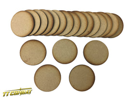 50mm MDF Round Bases (20)