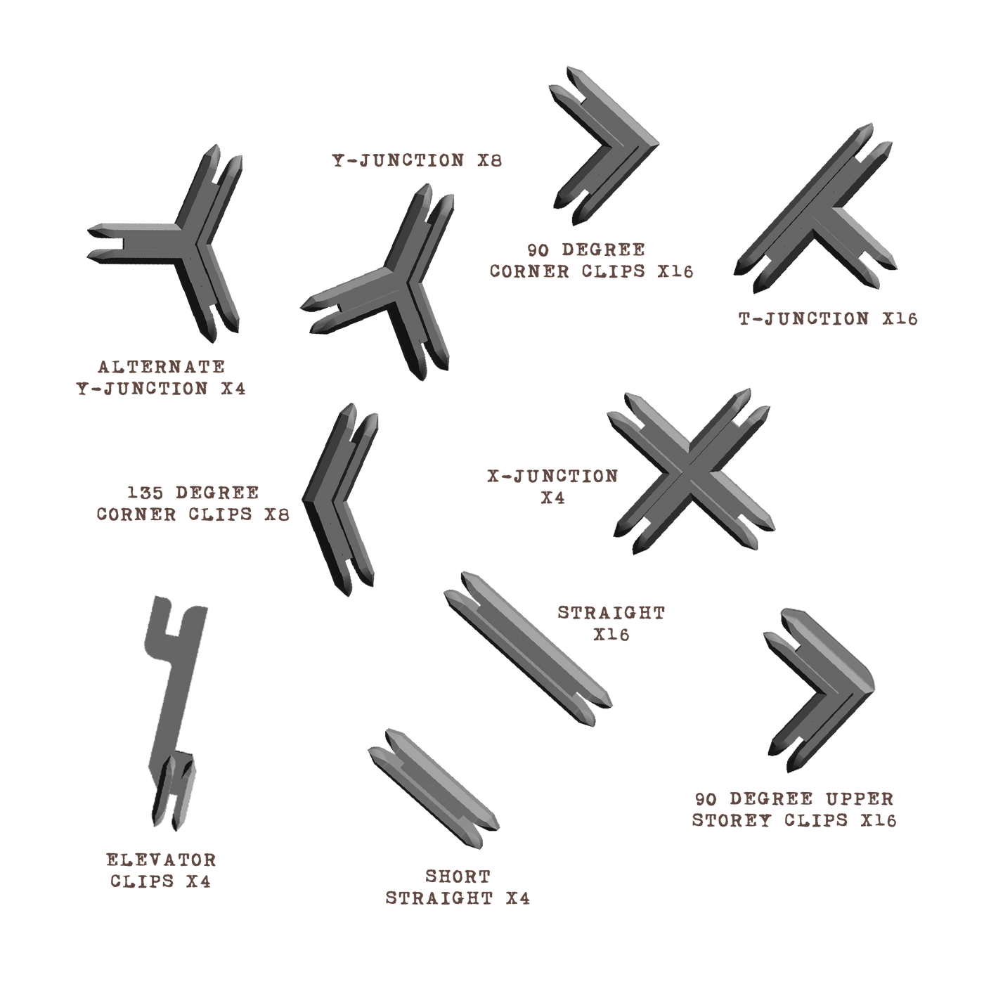 Plastic Terrain Clips