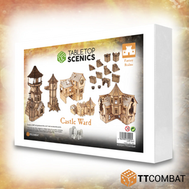 TTCOMBAT MDF Fantasy Realms Castle Ward White Box Bundle