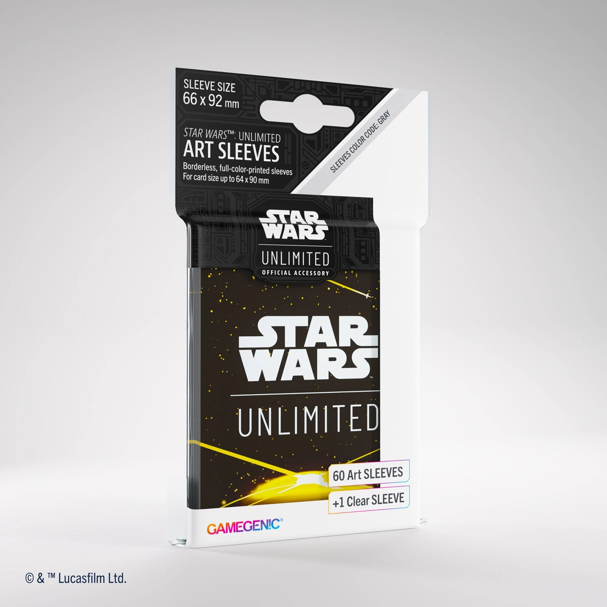 Gamegenic Star Wars Unlimited Art Sleeves - Space Yellow