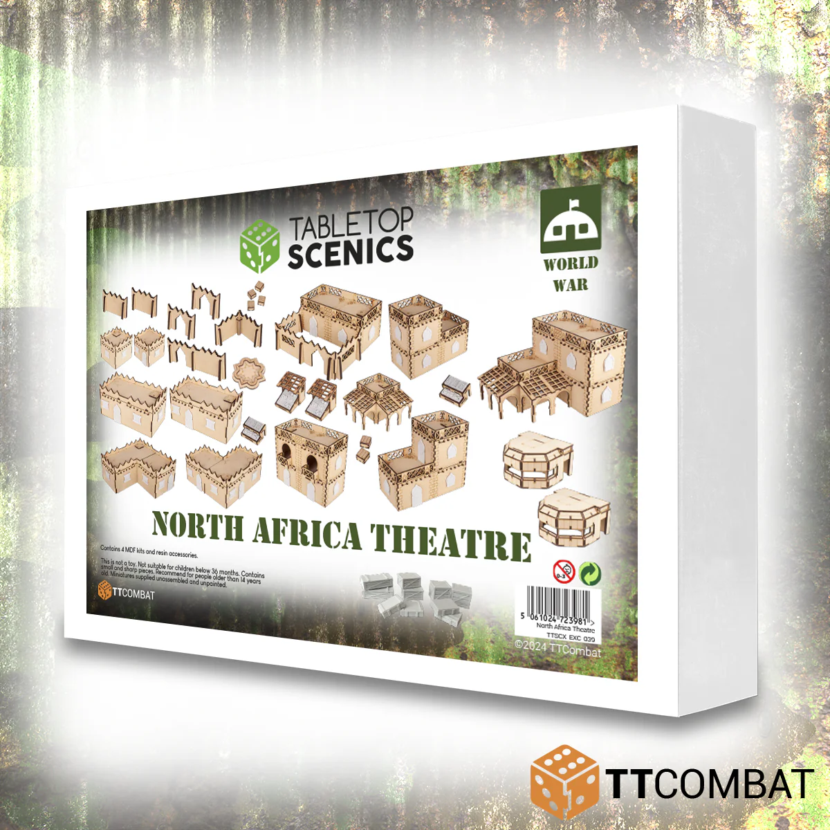 TTCOMBAT MDF World War North Africa Theatre White Box Bundle