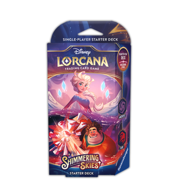 Disney Lorcana TCG - Shimmering Skies Amethyst / Ruby Starter Deck