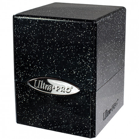 Satin Cube - Glitter Black