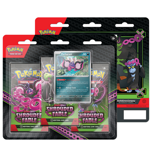 Pokemon TCG Shrouded Fable 3-Pack Blister - Pecharunt