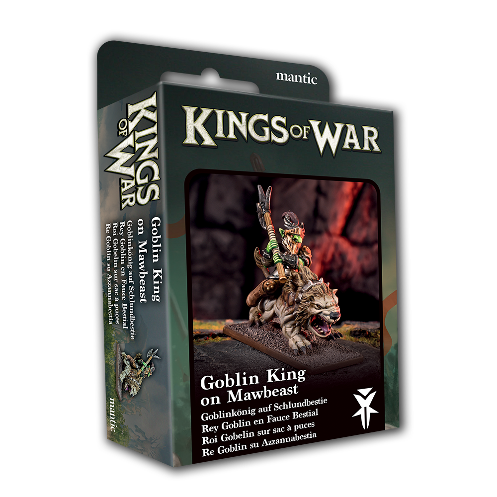 Goblin King on Mawbeast - Kings Of War