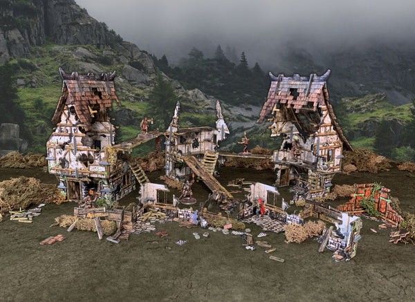 Village Ruins Fantasy Wargames Terrain