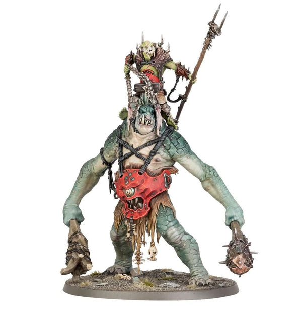 Orruk Warclans Breaka-Boss On Mirebrute Troggoth