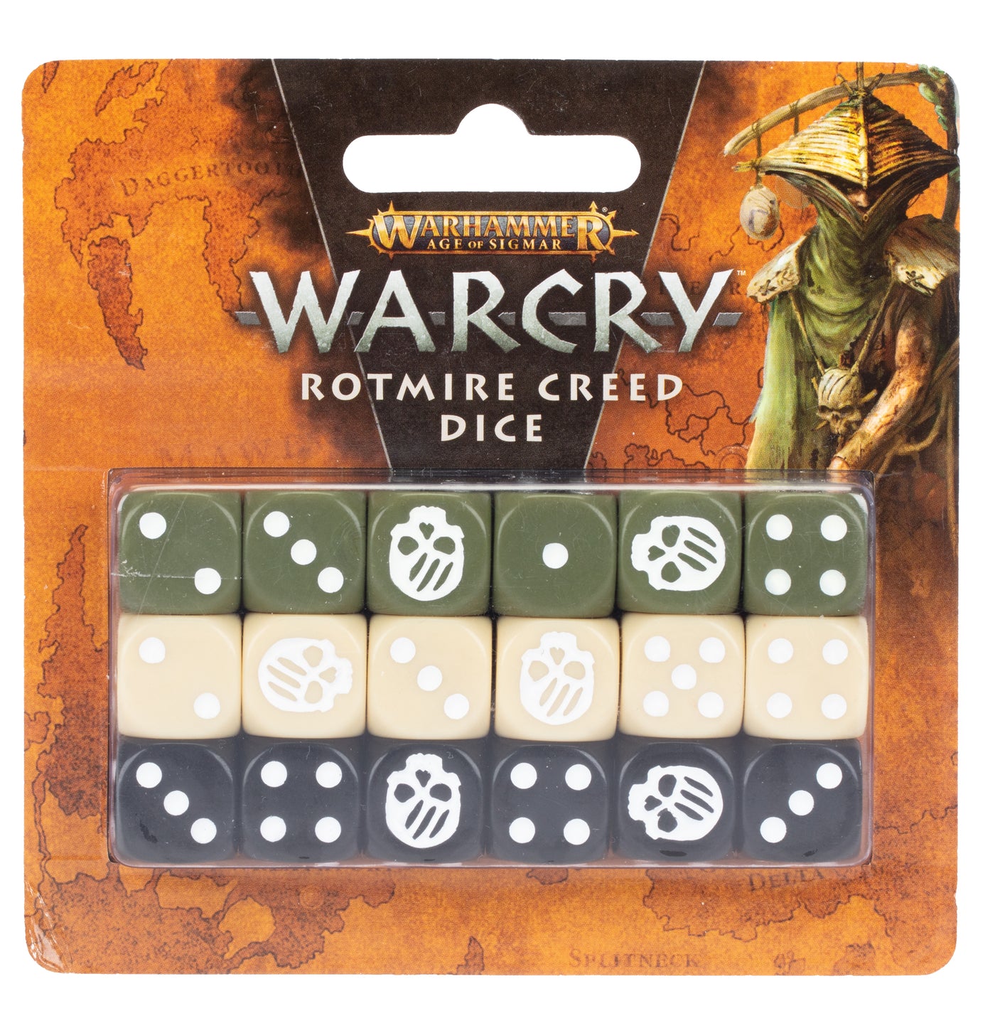 Games Workshop - Warcry - Rotmire Creed Dice