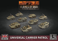 Universal Carrier Patrol (British Late War) - Flames Of War Late War