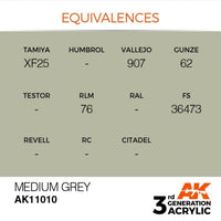 Medium Grey 17ml - AK Acrylic