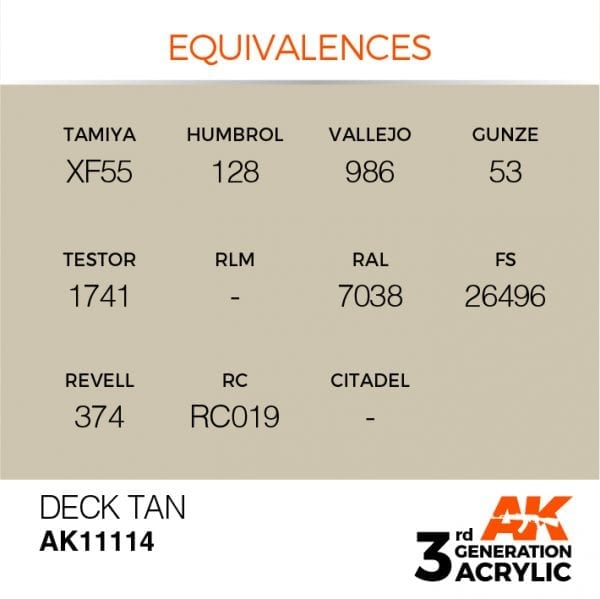 Deck Tan 17ml - AK Acrylic