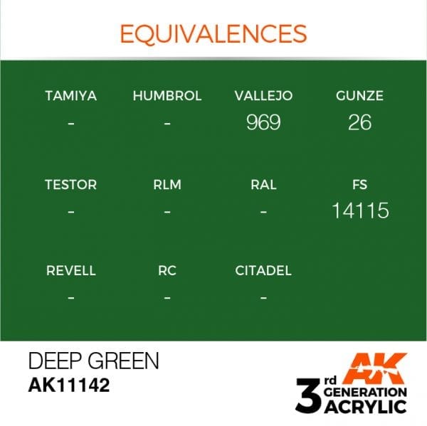 Deep Green 17ml - AK Acrylic