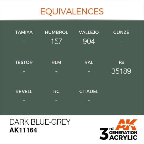 Dark Blue-Grey 17ml - AK Acrylic