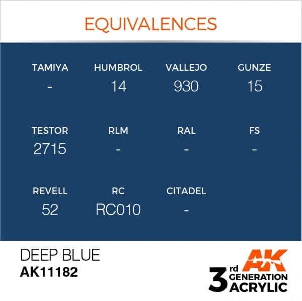 Deep Blue 17ml - AK Acrylic