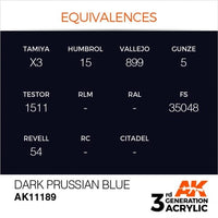 Dark Prussian Blue 17ml - AK Acrylic