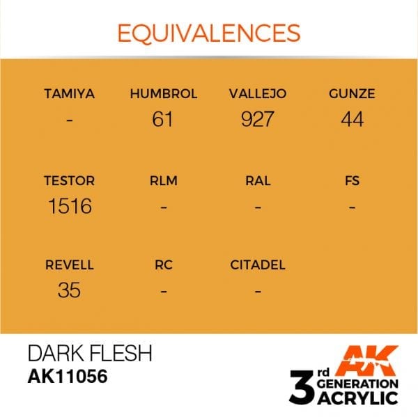 Dark Flesh 17ml - AK Acrylic