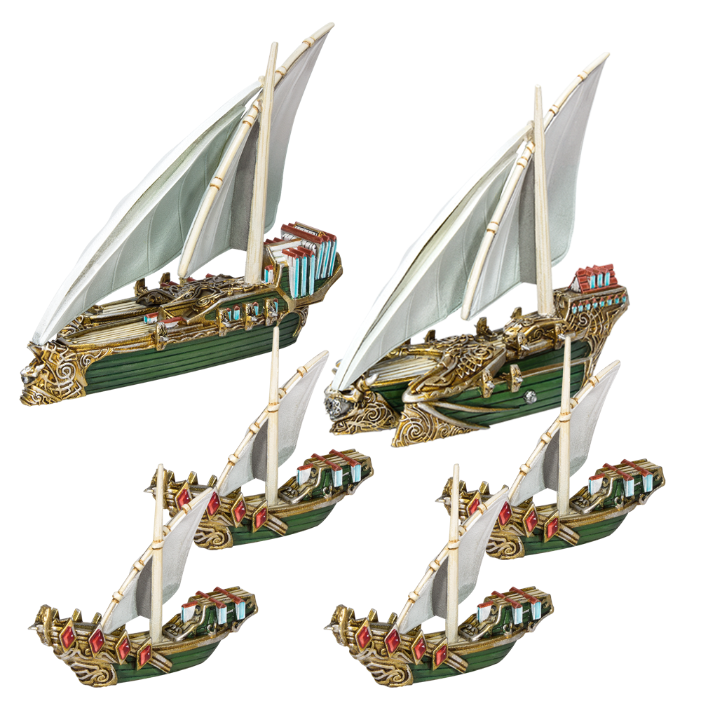 Elf Booster Fleet - Kings Of War Armada - Mantic Games