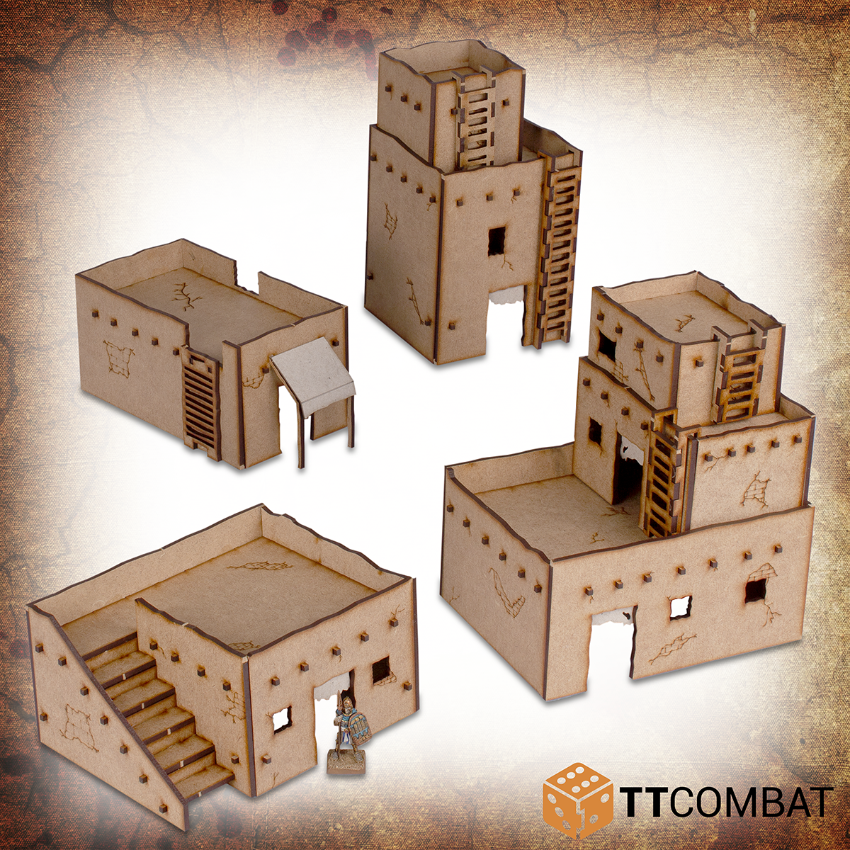 Oasis Town - Fantasy Scenics - TT Combat MDF