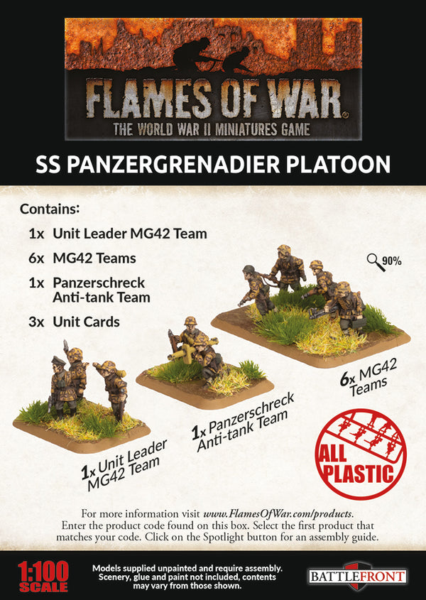 SS Panzergrenadier Platoon - Flames Of War Late War Germans