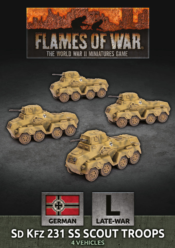 Sd Kfz 231 SS Scout Troop - Flames Of War Late War Germans