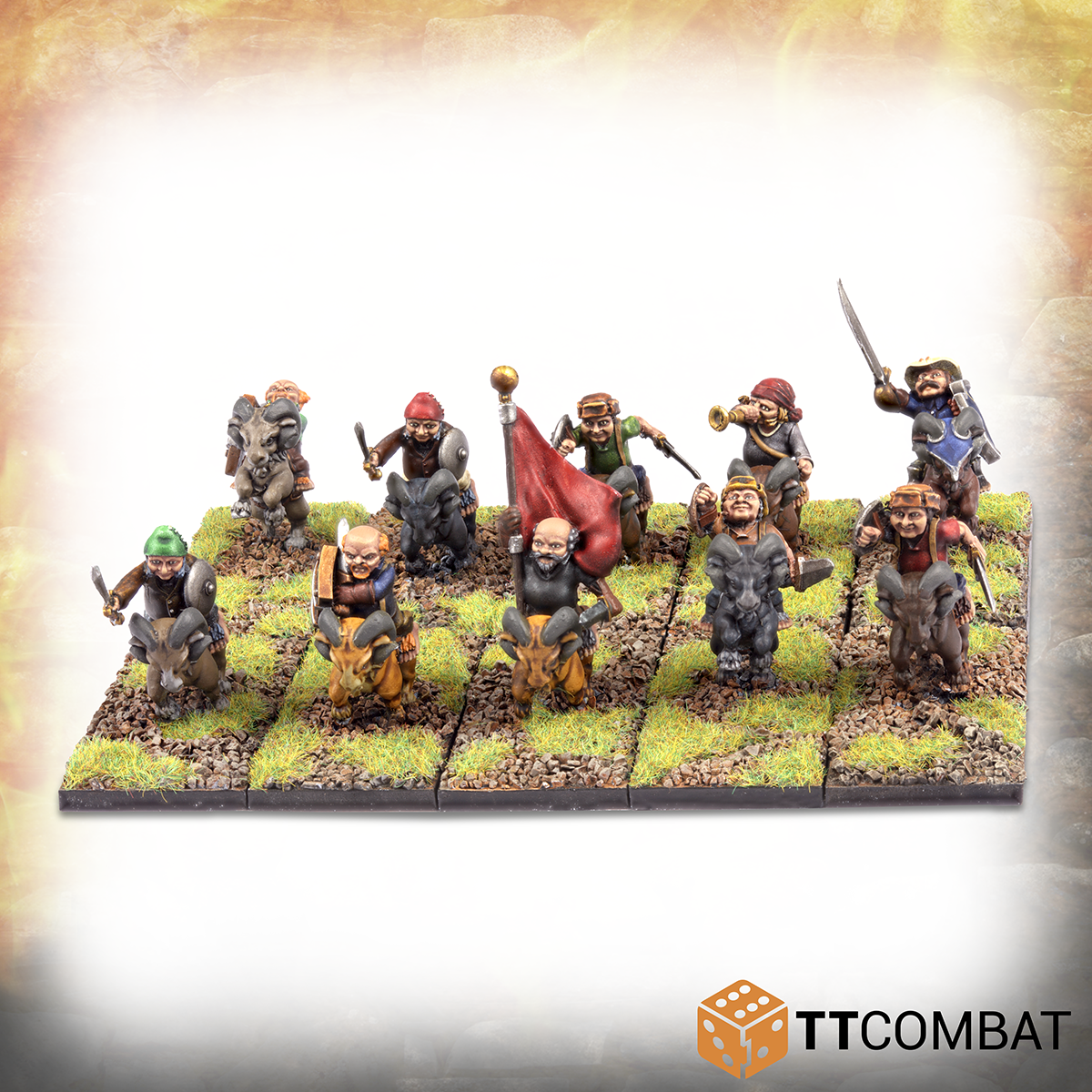 Halfling Goat Rider Warriors - Warlords Of Erehwon