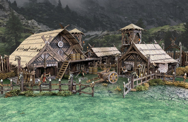 Northern Settlement Fantasy Wargames Terrain