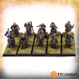 Halfling Goat Rider Spearmen - Warlords Of Erehwon