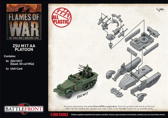 Soviet ZSU M17 Anti-Aircraft Platoon - Late War