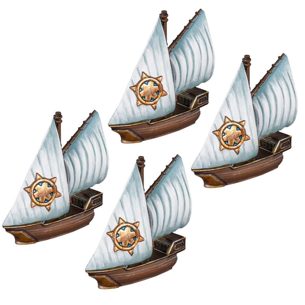 Basilean Sloop Squadrons - Kings Of War Armada