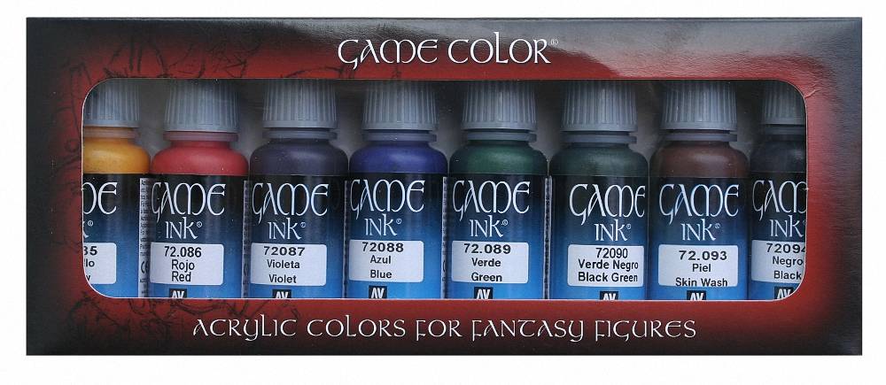 Vallejo Paint 17ml Bottle Blue Ink Game Color 