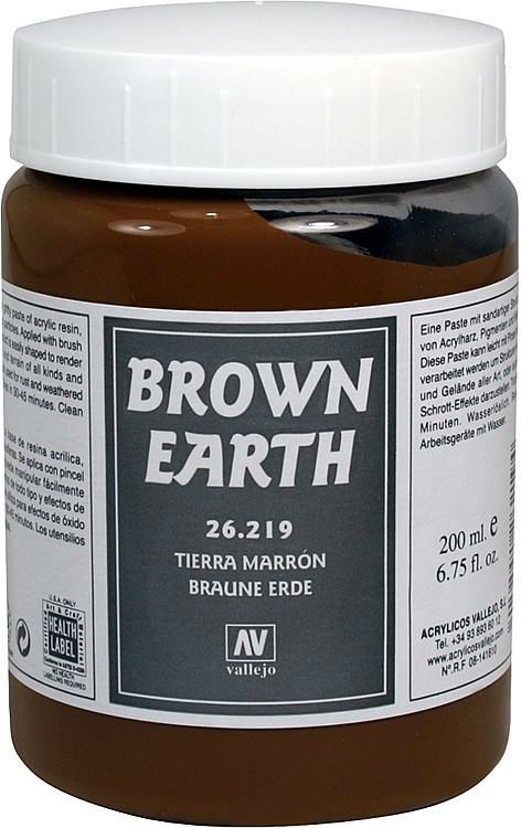 Vallejo Diorama Effects 200ml - Brown Earth