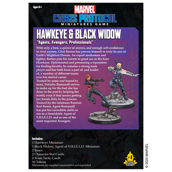 Hawkeye and Black Widow - Marvel Crisis Protocol Character Pack