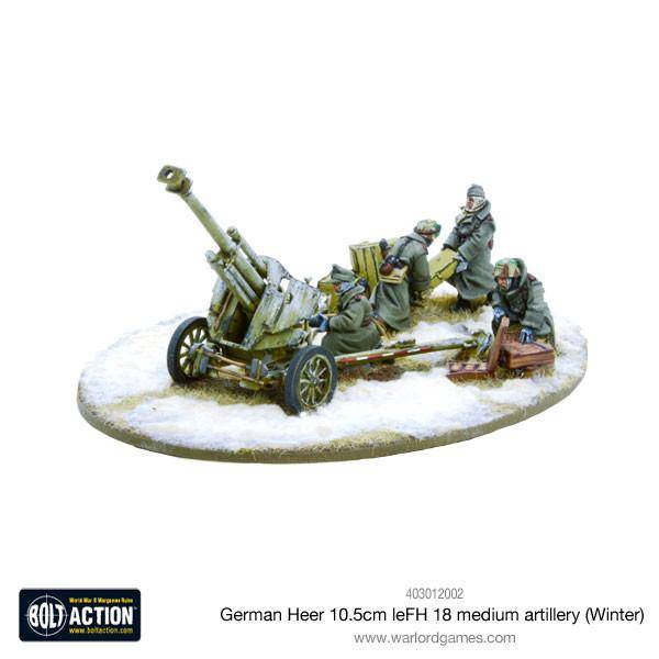 German Heer 10.5cm leFH 18 medium artillery (Winter)