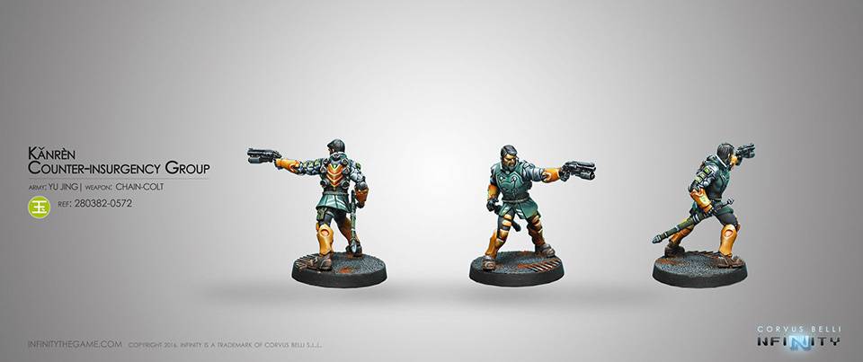 Yu Jing Kanren Counter-insurgency Group (Boarding Shotgun, Chain-Colt) Blister Pack