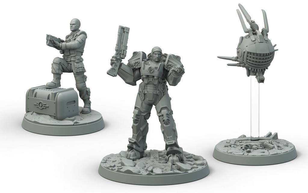 Fallout: Wasteland Warfare - Brotherhood of Steel Knight-Captain Cade and Paladin Danse