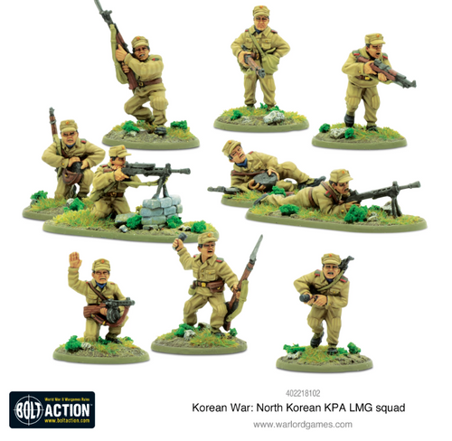 North Korean KPA LMG Squad - Korean War