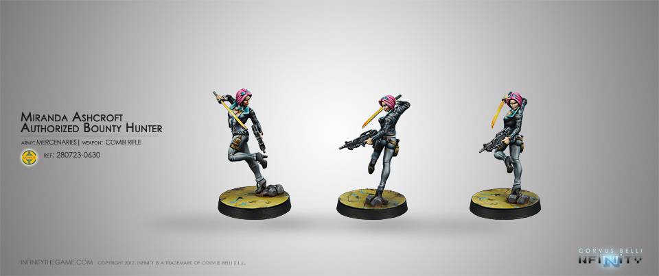 Mercenaries Miranda Ashcroft - Authorised Bounty Hunter Blister Pack