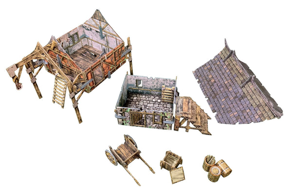 Storage Barn Fantasy Wargames Terrain