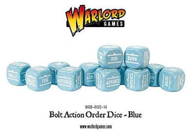 Bolt Action Orders Dice - Blue (12)