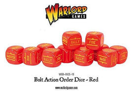 Bolt Action Orders Dice - Red (12)