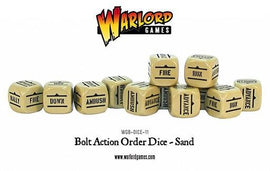 Bolt Action Orders Dice - Sand (12)