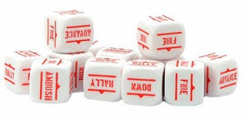 Bolt Action Orders Dice - White (12)