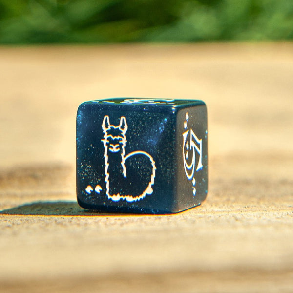 Shimmering Llama Dice Set - RPG Poly Dice